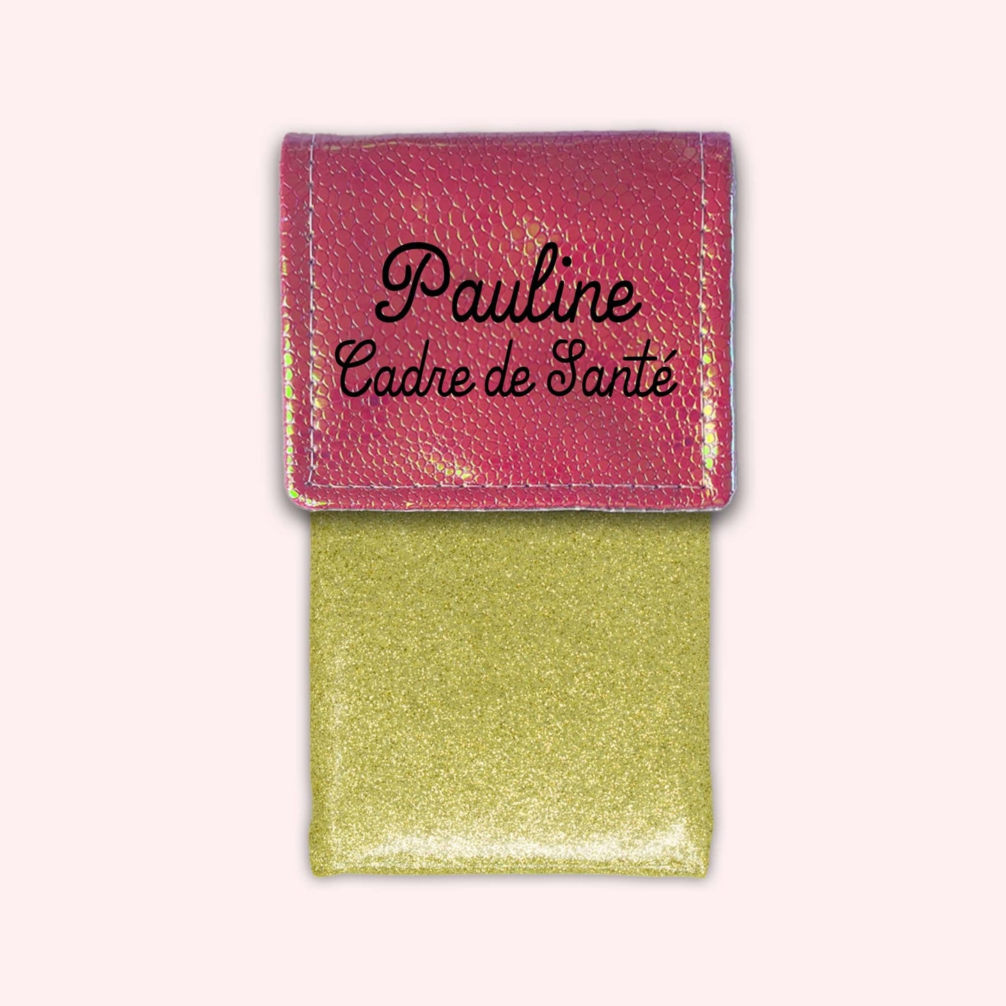 Holo Dark Pink Magnetic Pouch