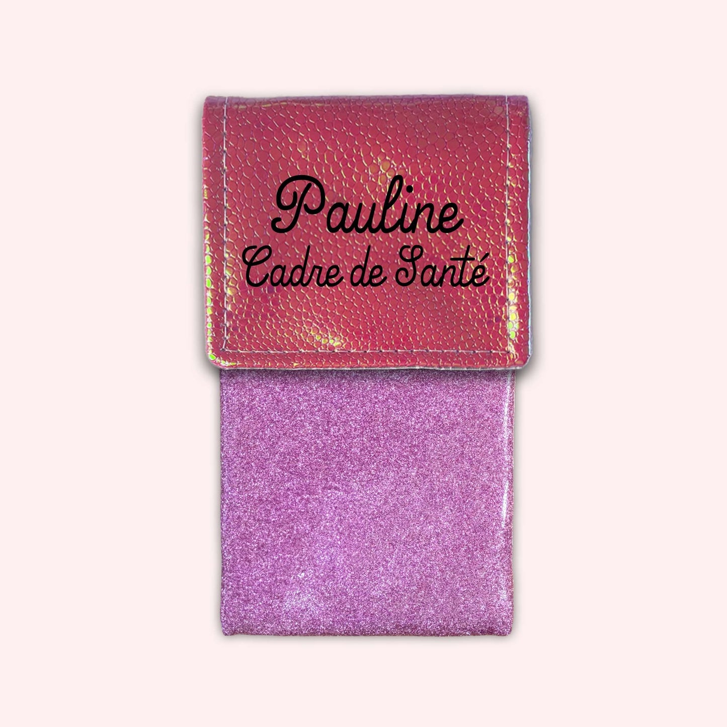 Holo Dark Pink Magnetic Pouch