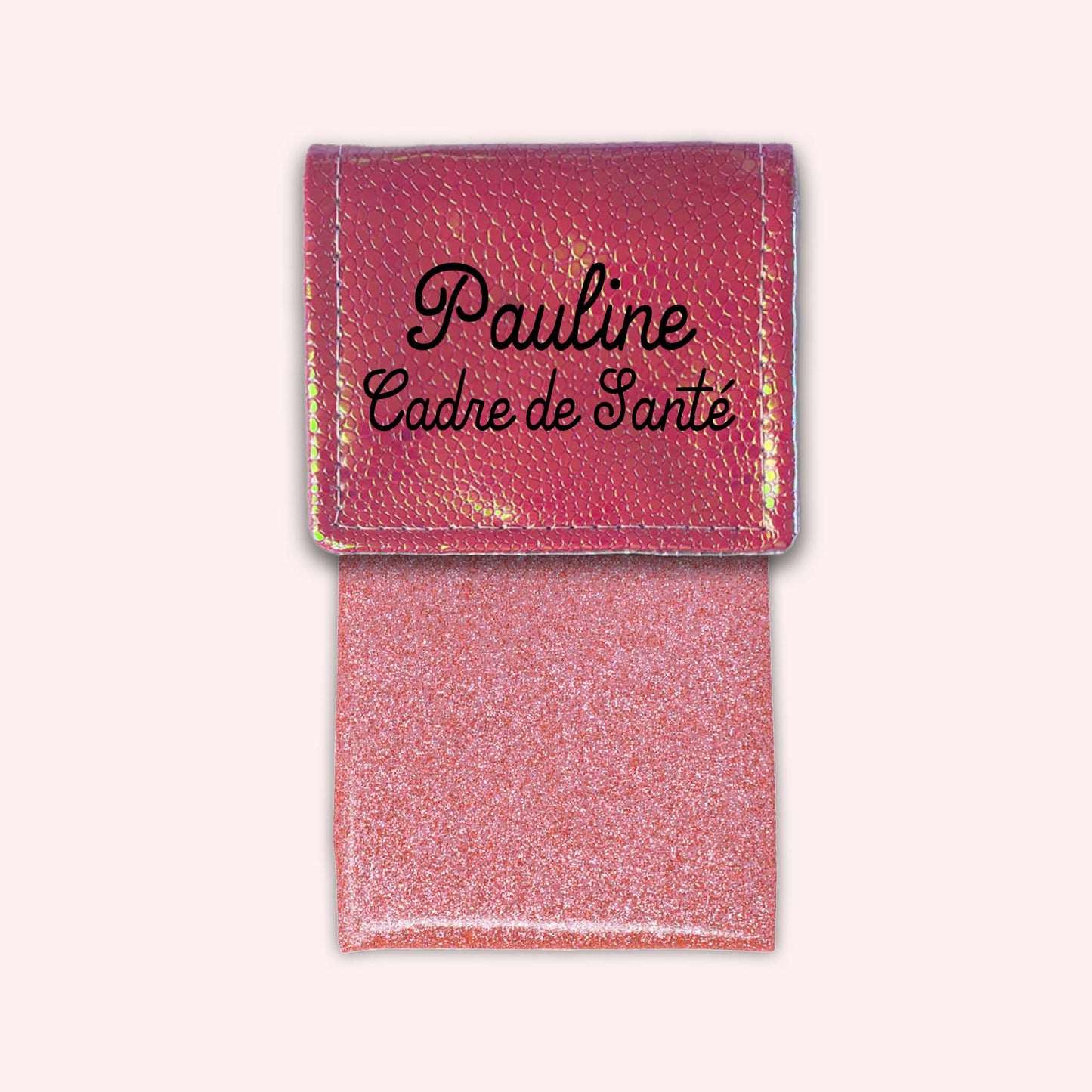Pochette aimantée Holo Rose Foncé