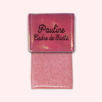 Pochette aimantée Holo Rose Foncé
