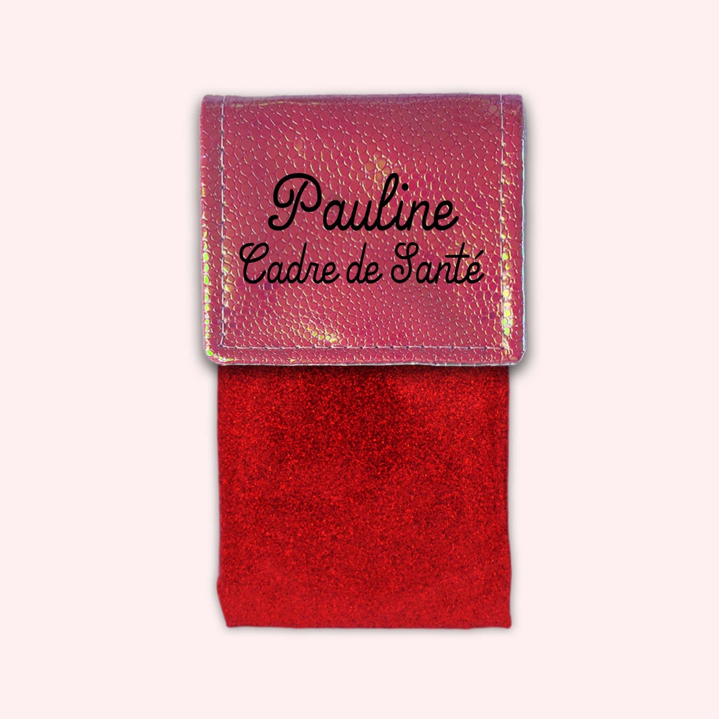 Holo Dark Pink Magnetic Pouch