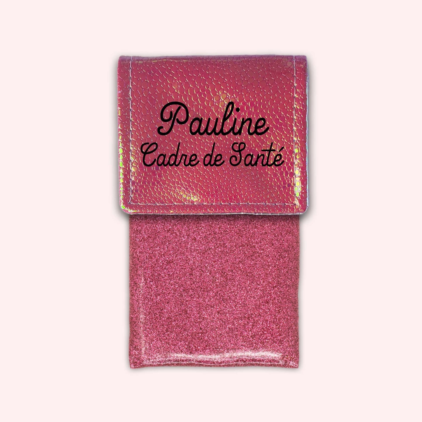 Holo Dark Pink Magnetic Pouch