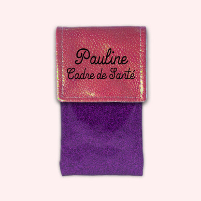 Holo Dark Pink Magnetic Pouch