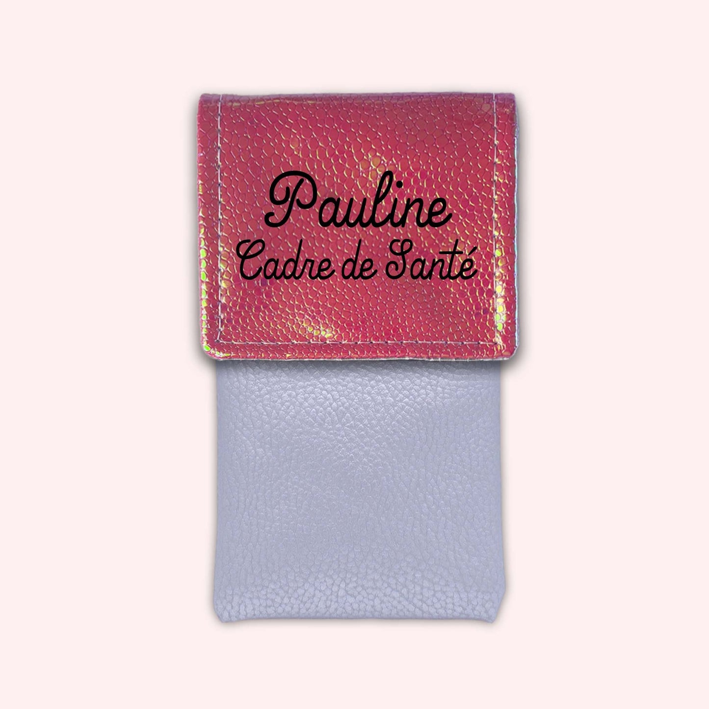 Holo Dark Pink Magnetic Pouch
