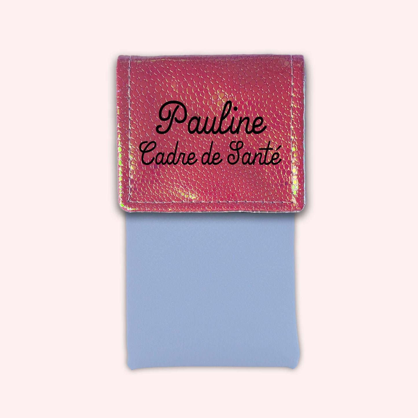 Holo Dark Pink Magnetic Pouch