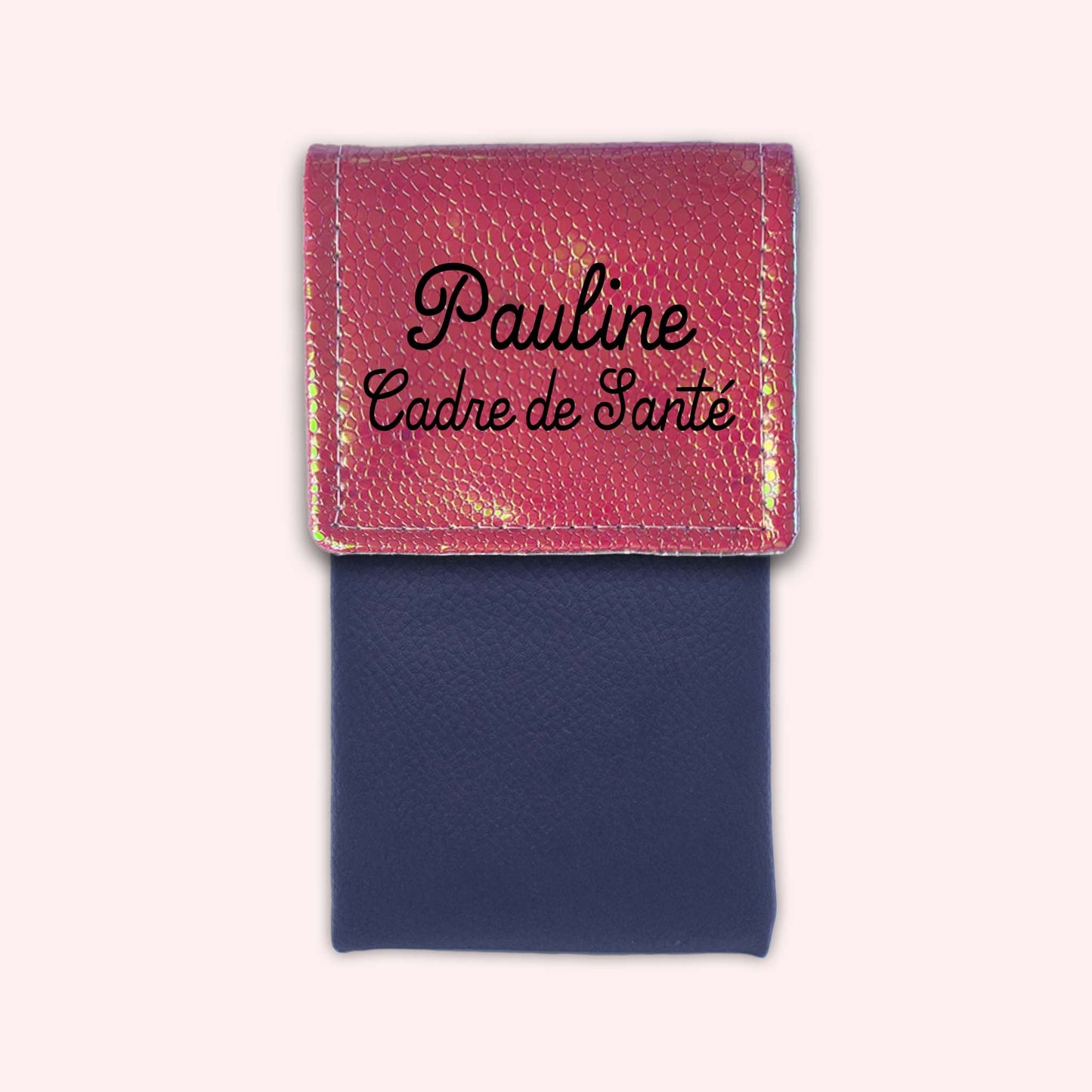 Holo Dark Pink Magnetic Pouch