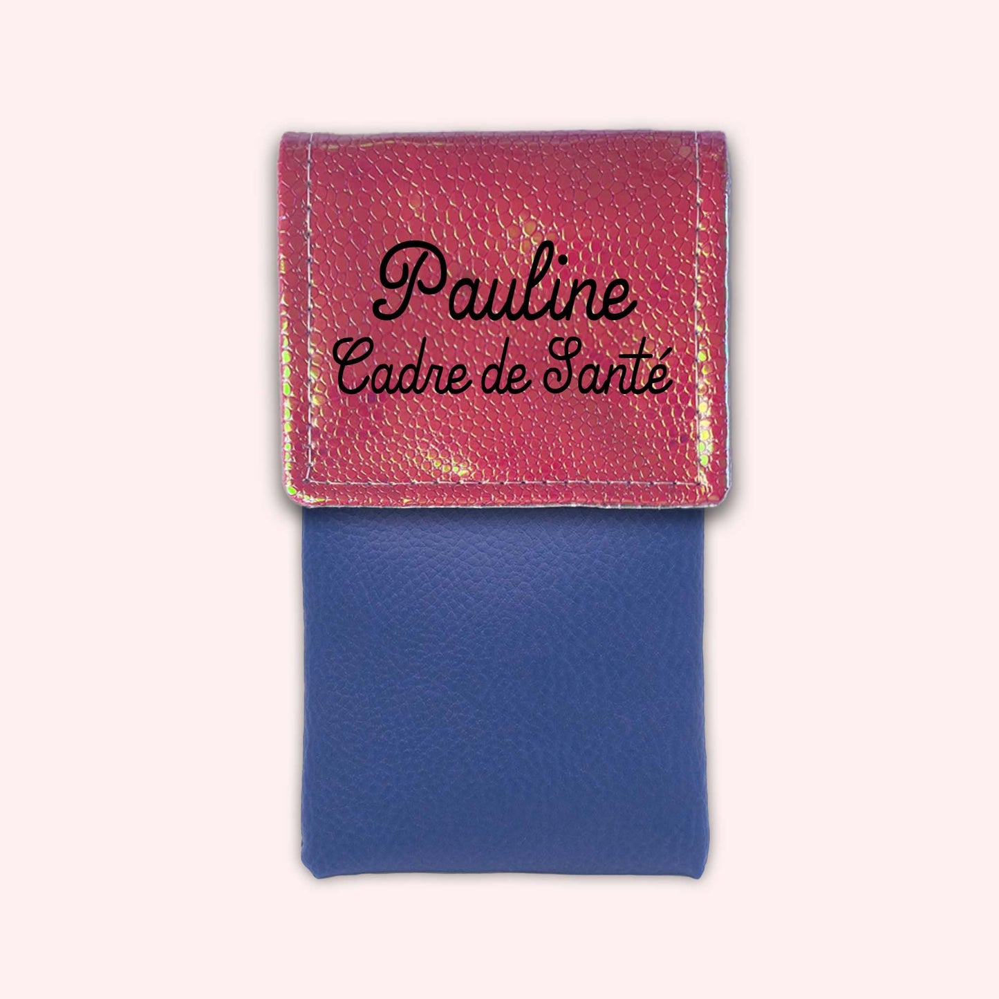 Holo Dark Pink Magnetic Pouch