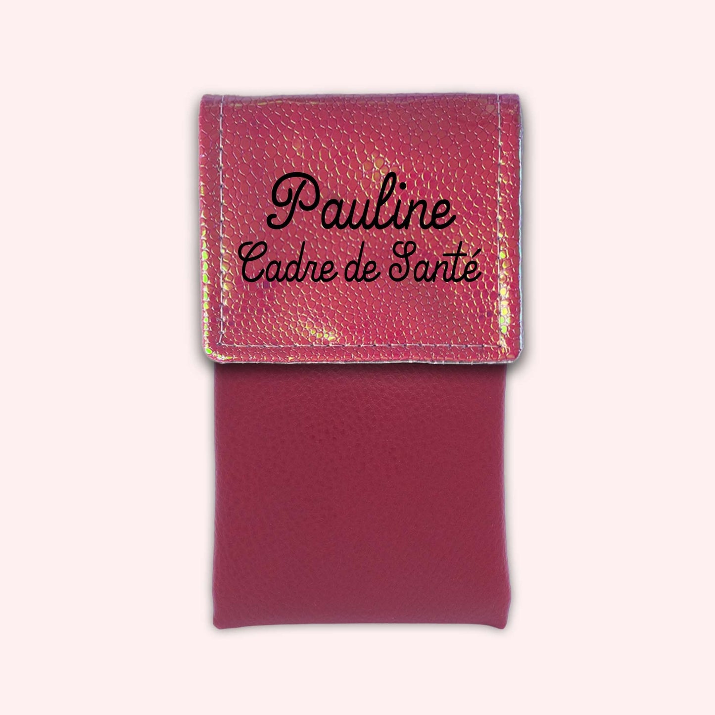 Holo Dark Pink Magnetic Pouch