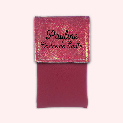 Holo Dark Pink Magnetic Pouch
