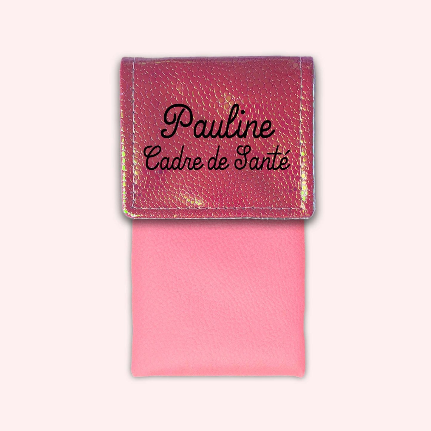 Holo Dark Pink Magnetic Pouch
