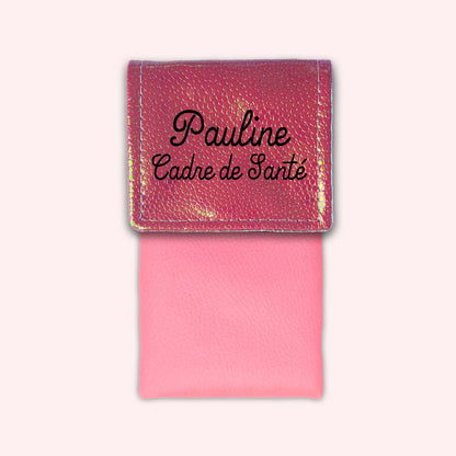 Holo Dark Pink Magnetic Pouch