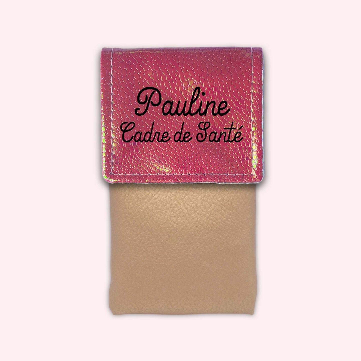 Holo Dark Pink Magnetic Pouch