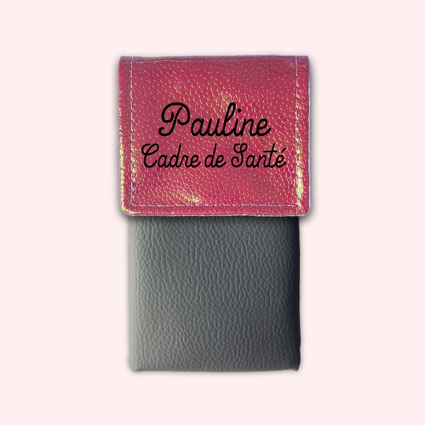 Holo Dark Pink Magnetic Pouch
