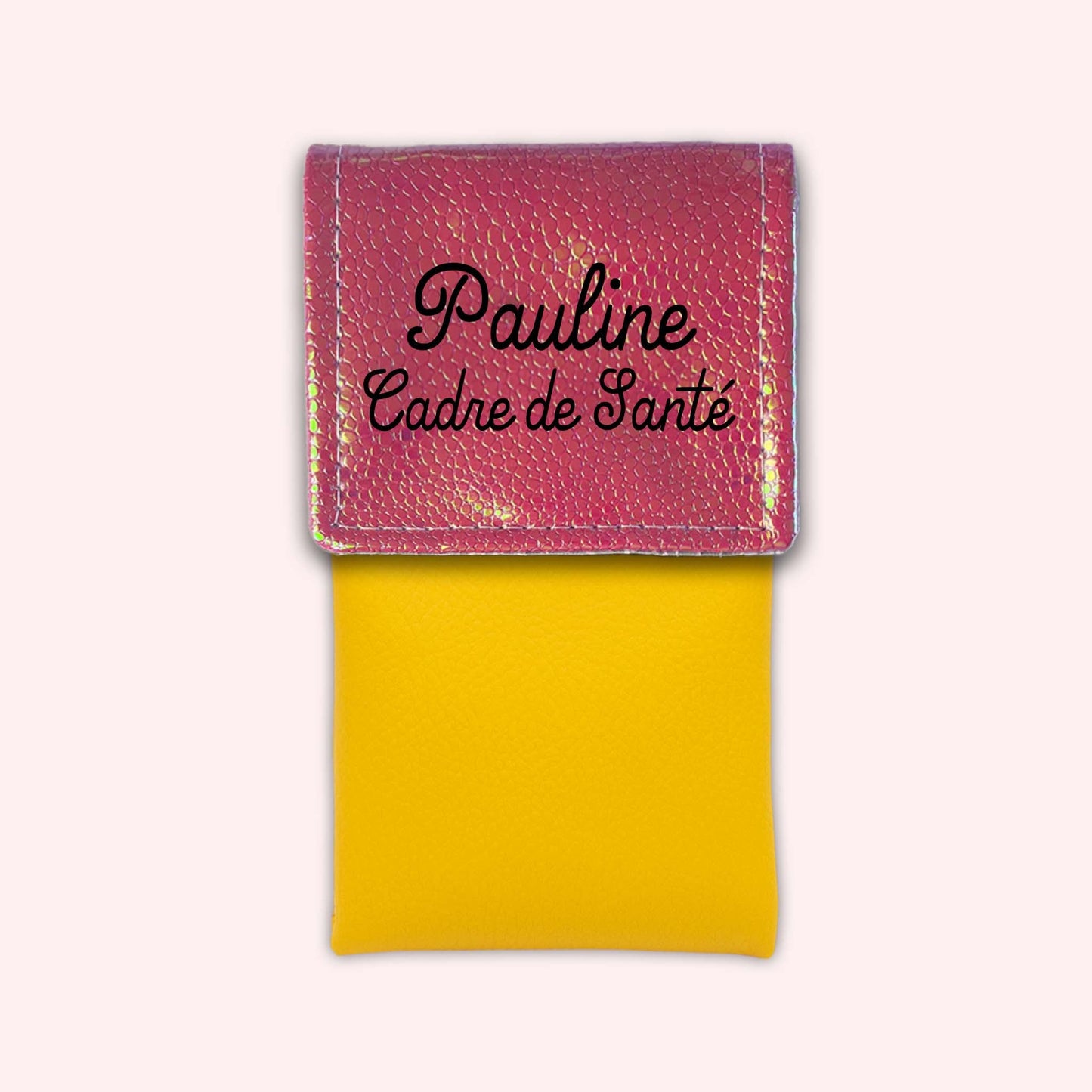 Holo Dark Pink Magnetic Pouch