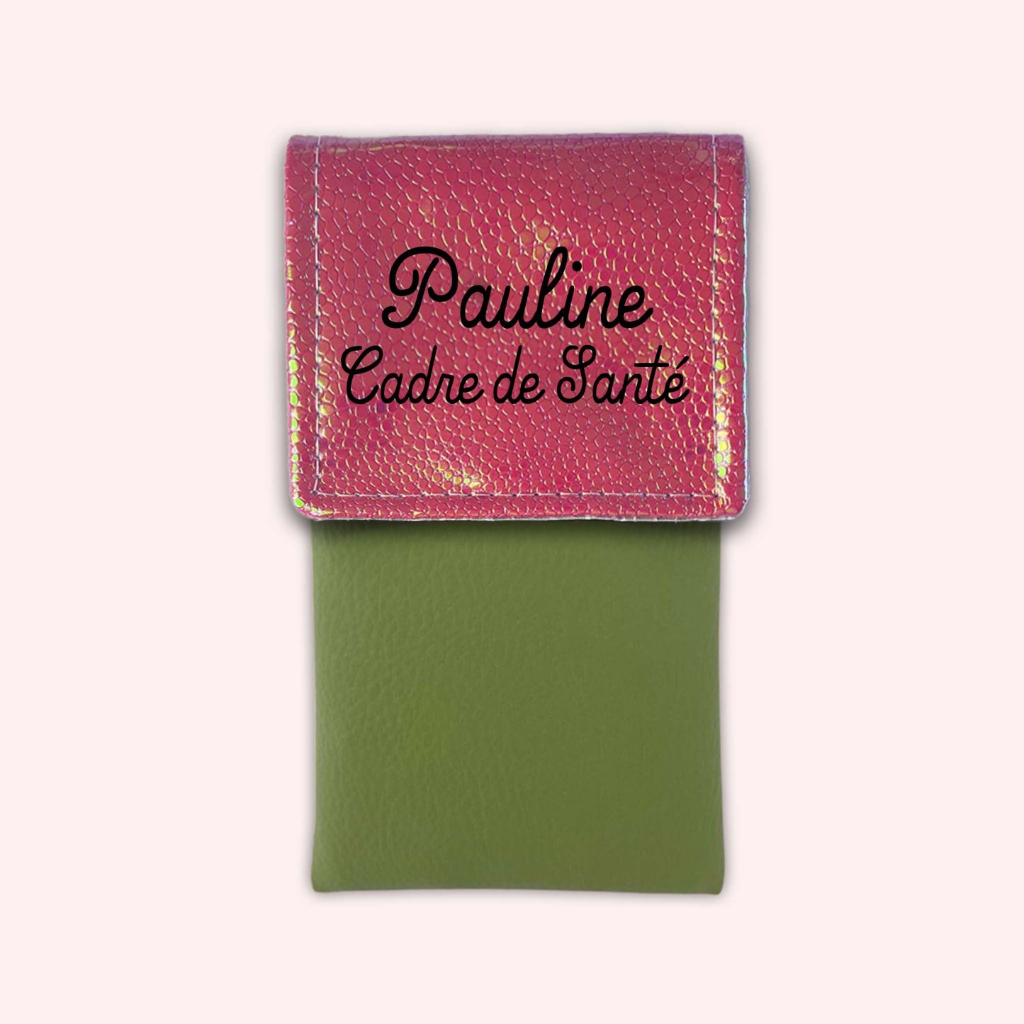 Holo Dark Pink Magnetic Pouch