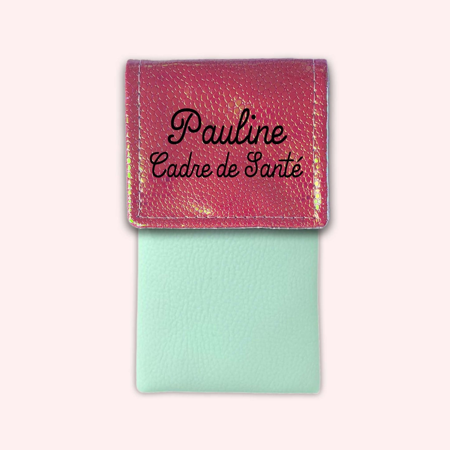 Holo Dark Pink Magnetic Pouch