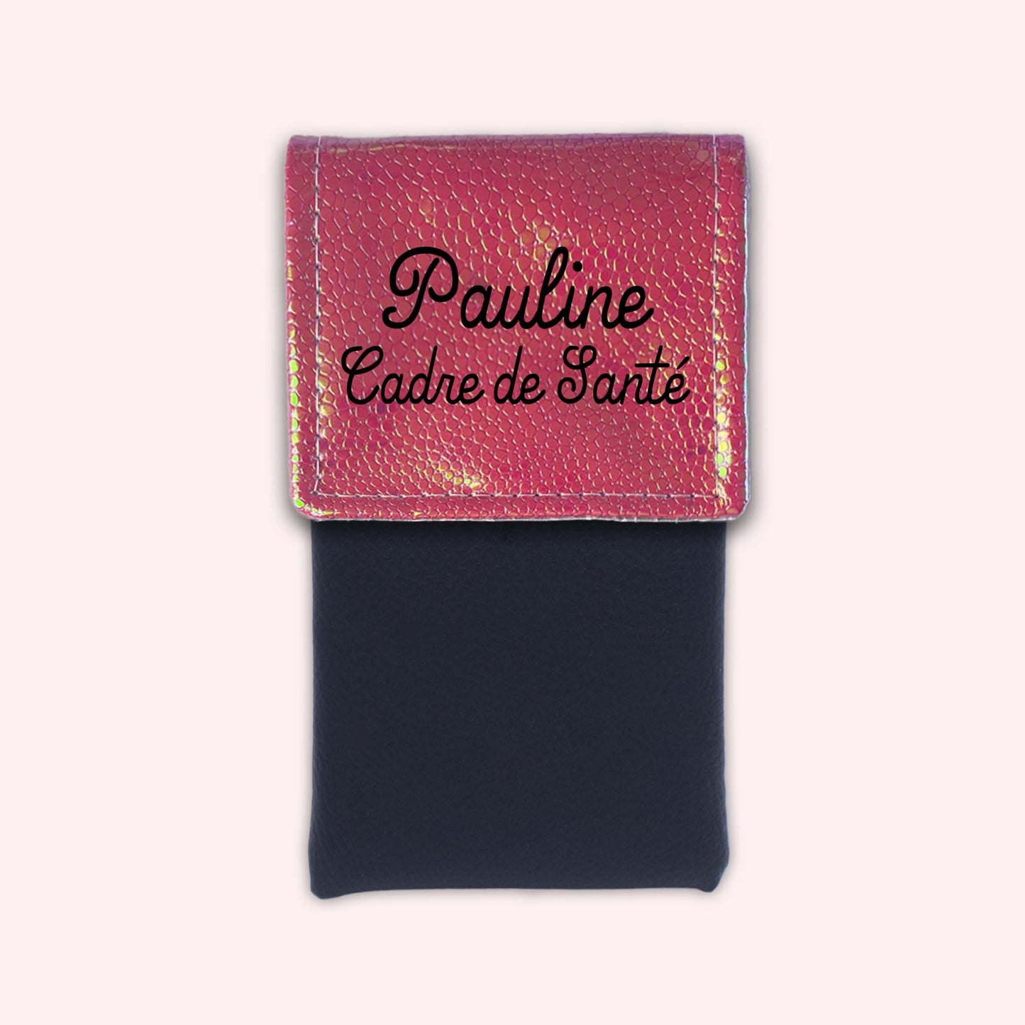Holo Dark Pink Magnetic Pouch