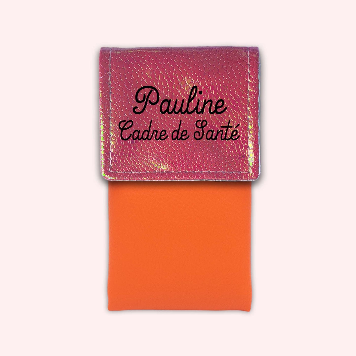 Holo Dark Pink Magnetic Pouch