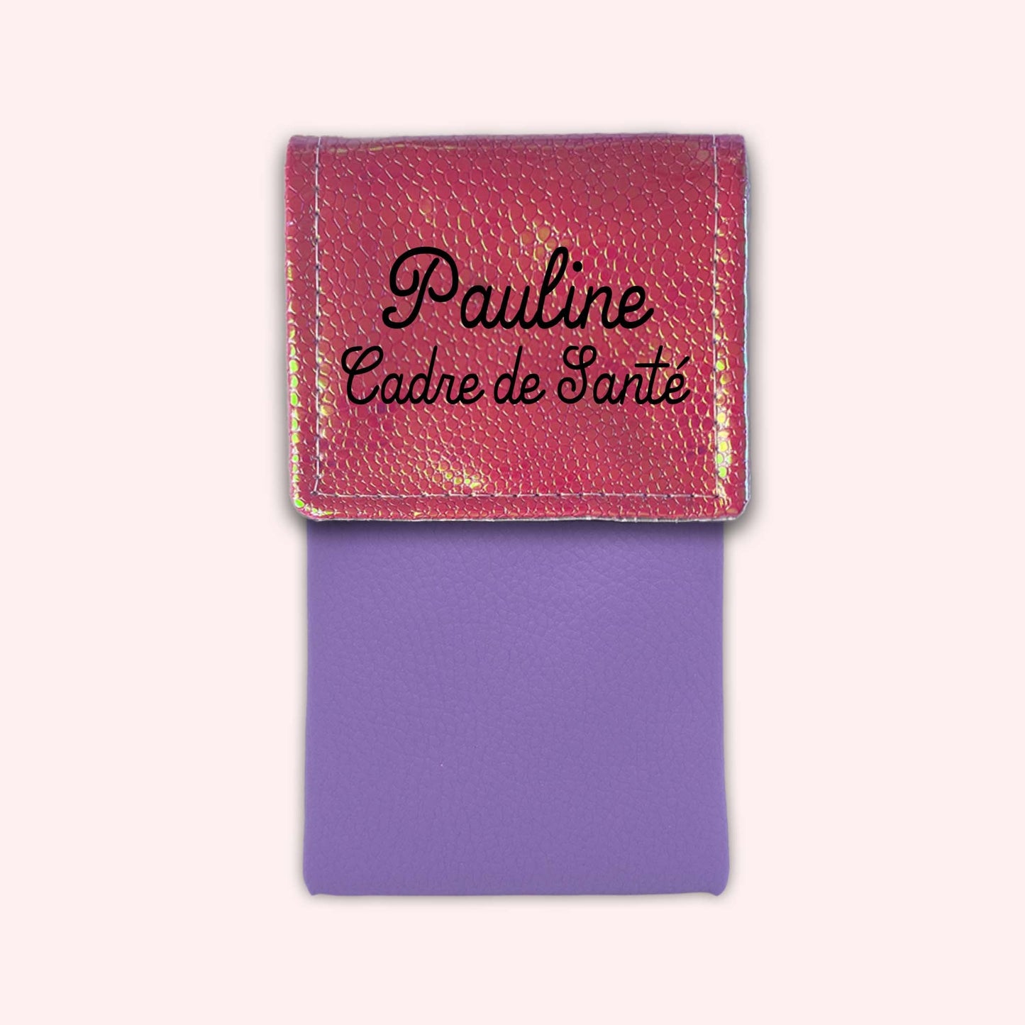 Holo Dark Pink Magnetic Pouch