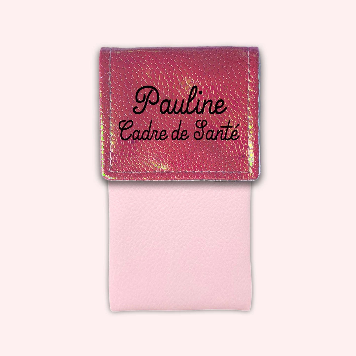 Holo Dark Pink Magnetic Pouch