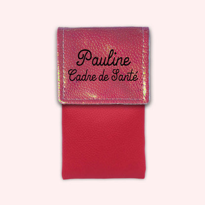 Holo Dark Pink Magnetic Pouch