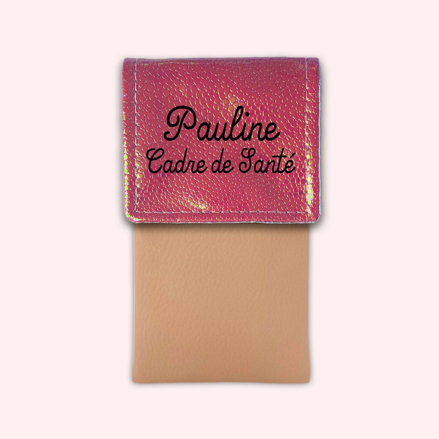 Holo Dark Pink Magnetic Pouch