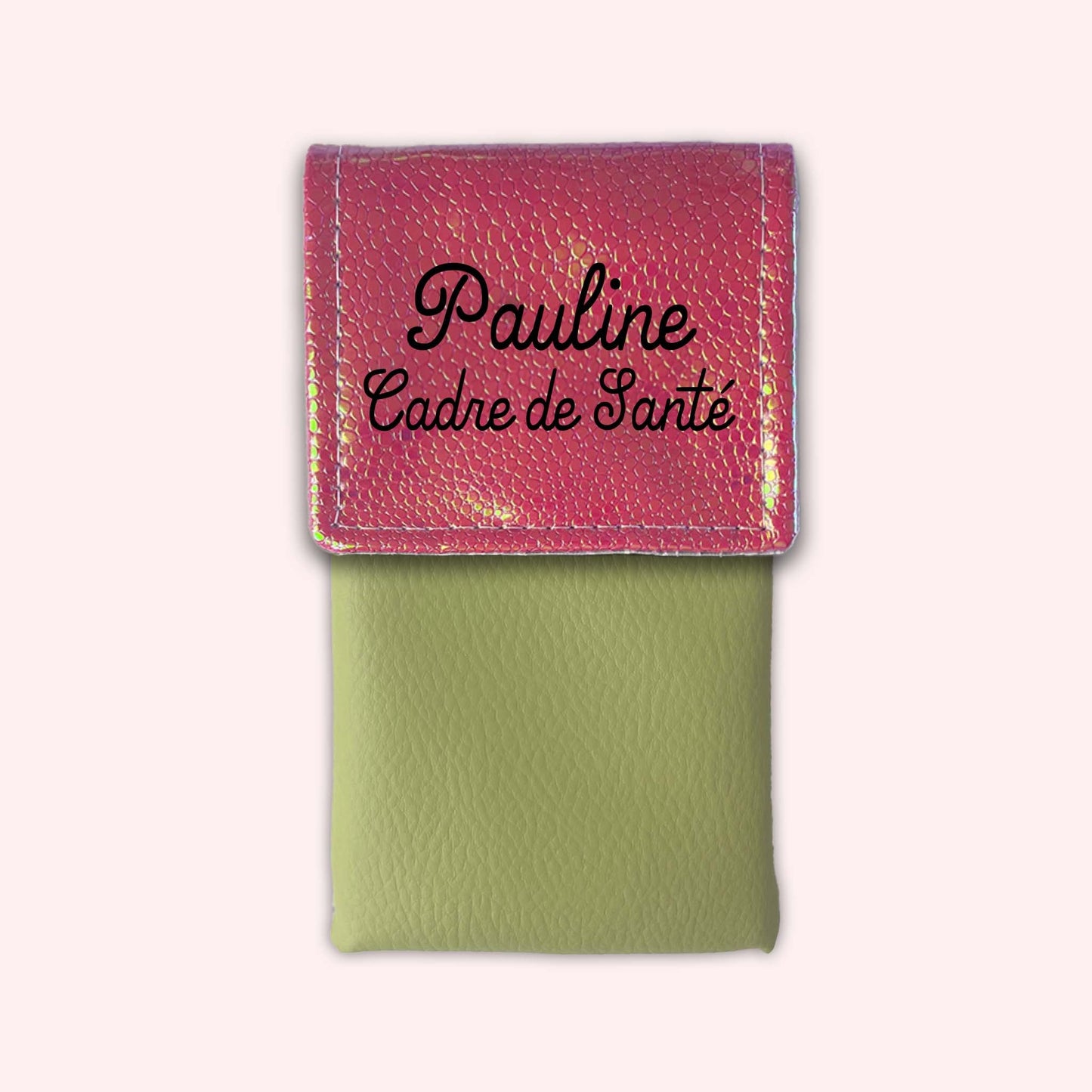 Holo Dark Pink Magnetic Pouch