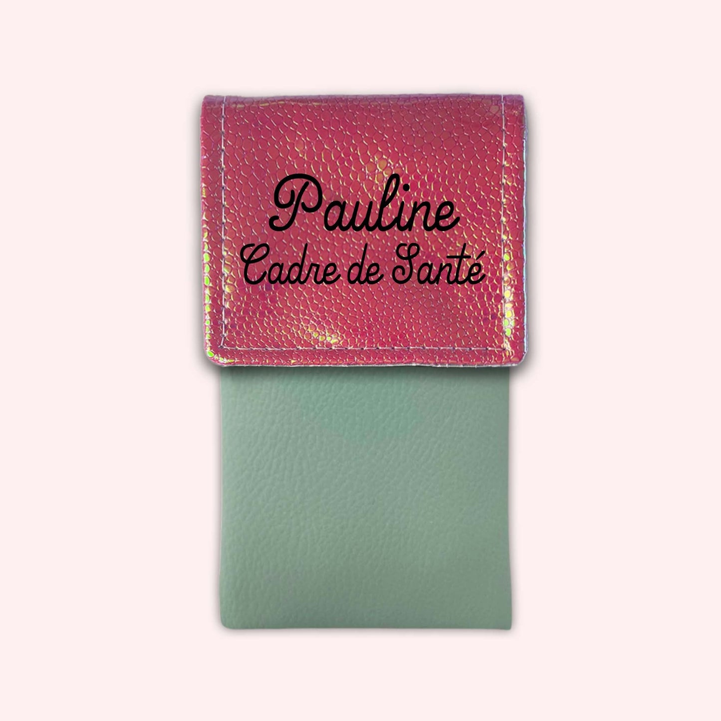 Holo Dark Pink Magnetic Pouch
