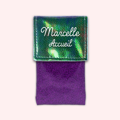 Holo Green Magnetic Pouch