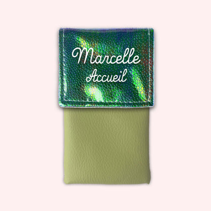 Holo Green Magnetic Pouch