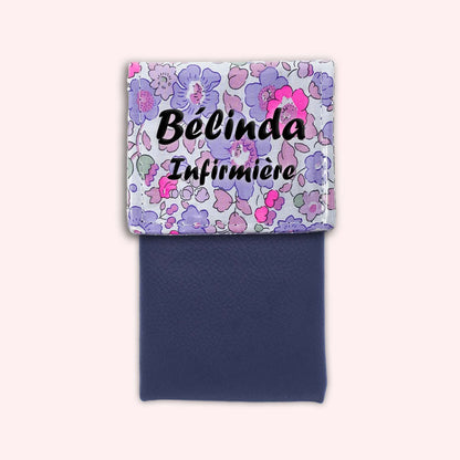 Pochette aimantée Liberty Betsy Fluo Violet