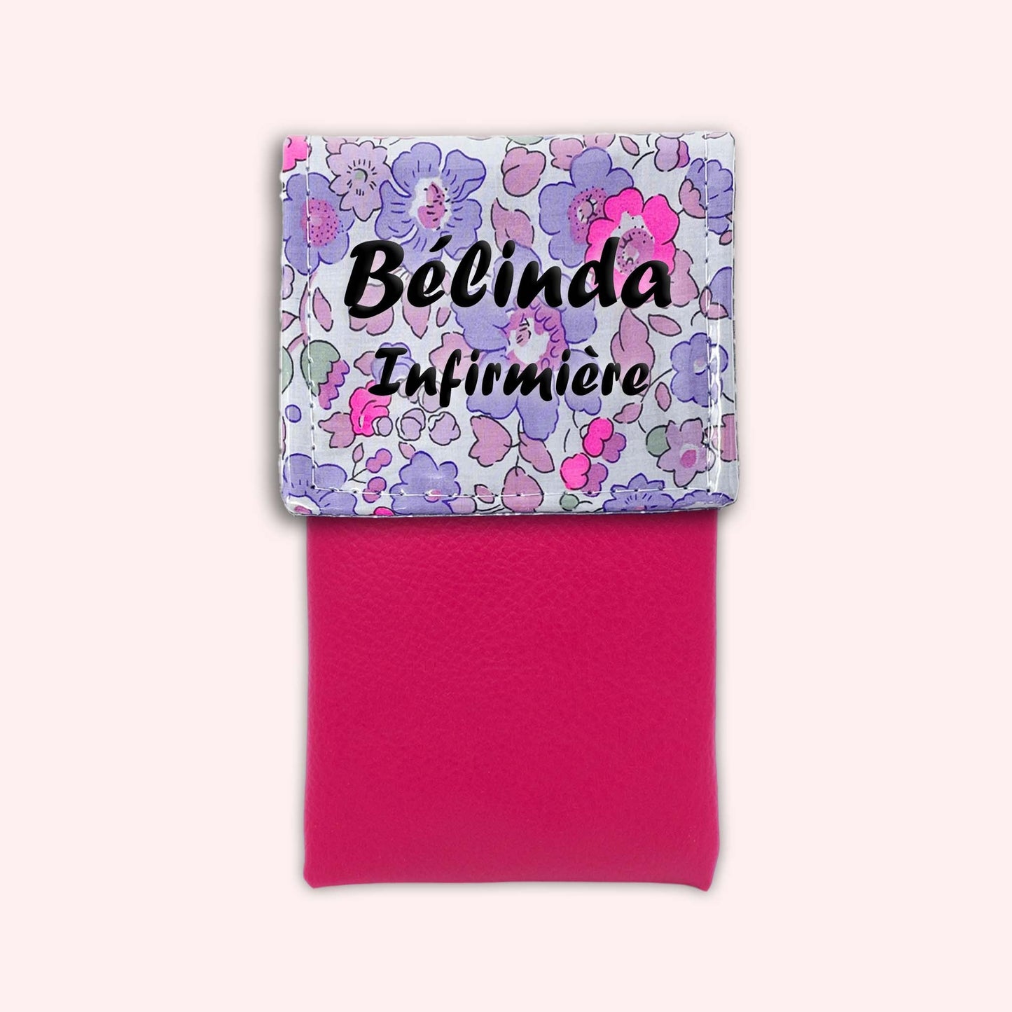 Pochette aimantée Liberty Betsy Fluo Violet