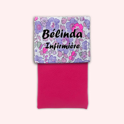 Pochette aimantée Liberty Betsy Fluo Violet