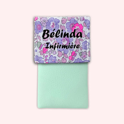 Pochette aimantée Liberty Betsy Fluo Violet