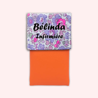 Pochette aimantée Liberty Betsy Fluo Violet