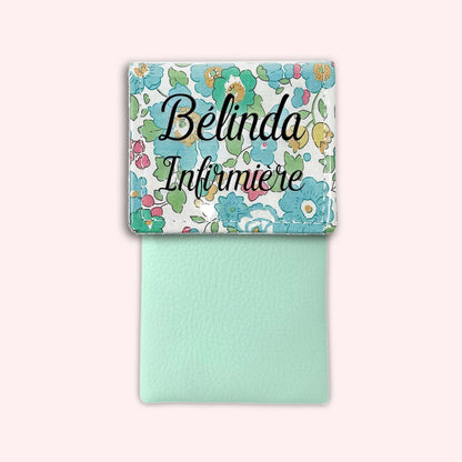 Pochette aimantée Liberty Betsy Menthe