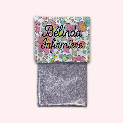 Pochette aimantée Liberty Betsy Vieux Rose