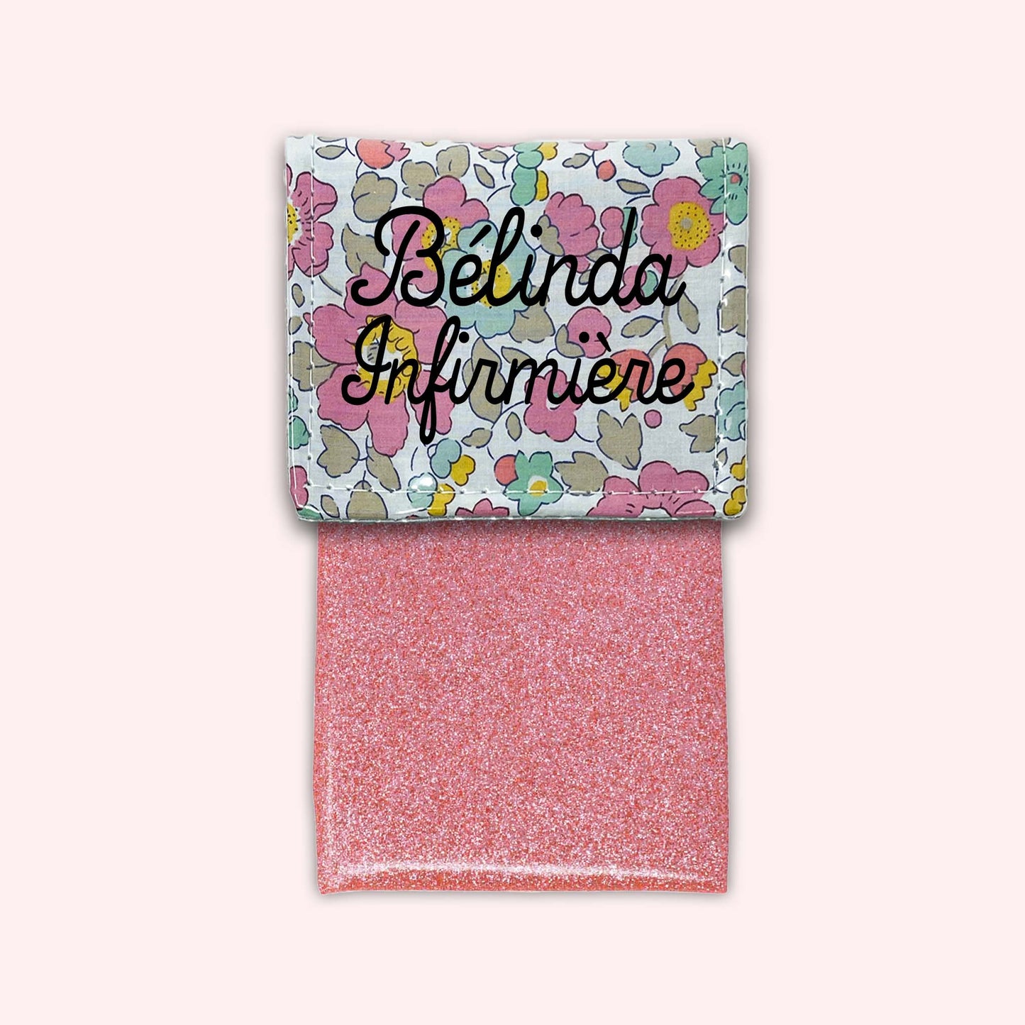 Pochette aimantée Liberty Betsy Vieux Rose