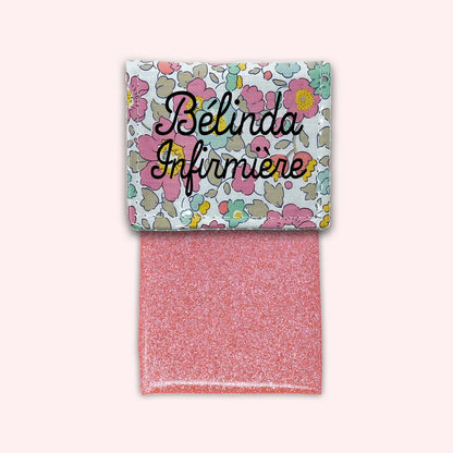 Pochette aimantée Liberty Betsy Vieux Rose