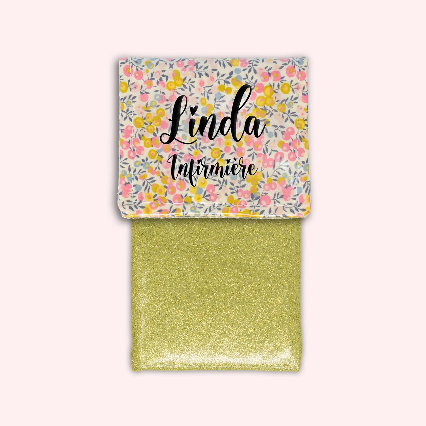 Pochette aimantée Liberty Wiltshire Jaune Rose