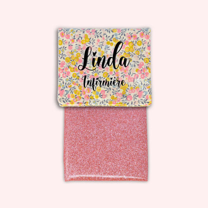 Pochette aimantée Liberty Wiltshire Jaune Rose