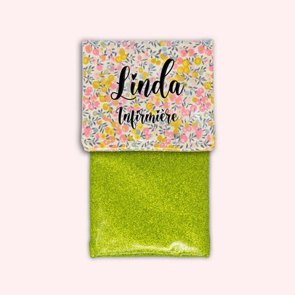 Pochette aimantée Liberty Wiltshire Jaune Rose