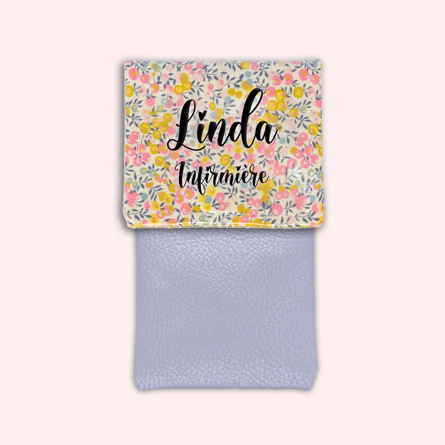 Pochette aimantée Liberty Wiltshire Jaune Rose