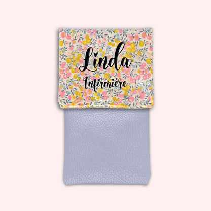 Pochette aimantée Liberty Wiltshire Jaune Rose