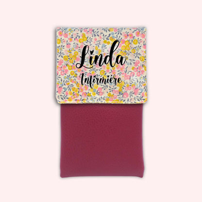 Pochette aimantée Liberty Wiltshire Jaune Rose