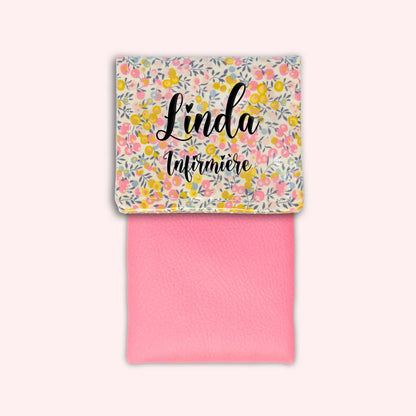 Pochette aimantée Liberty Wiltshire Jaune Rose