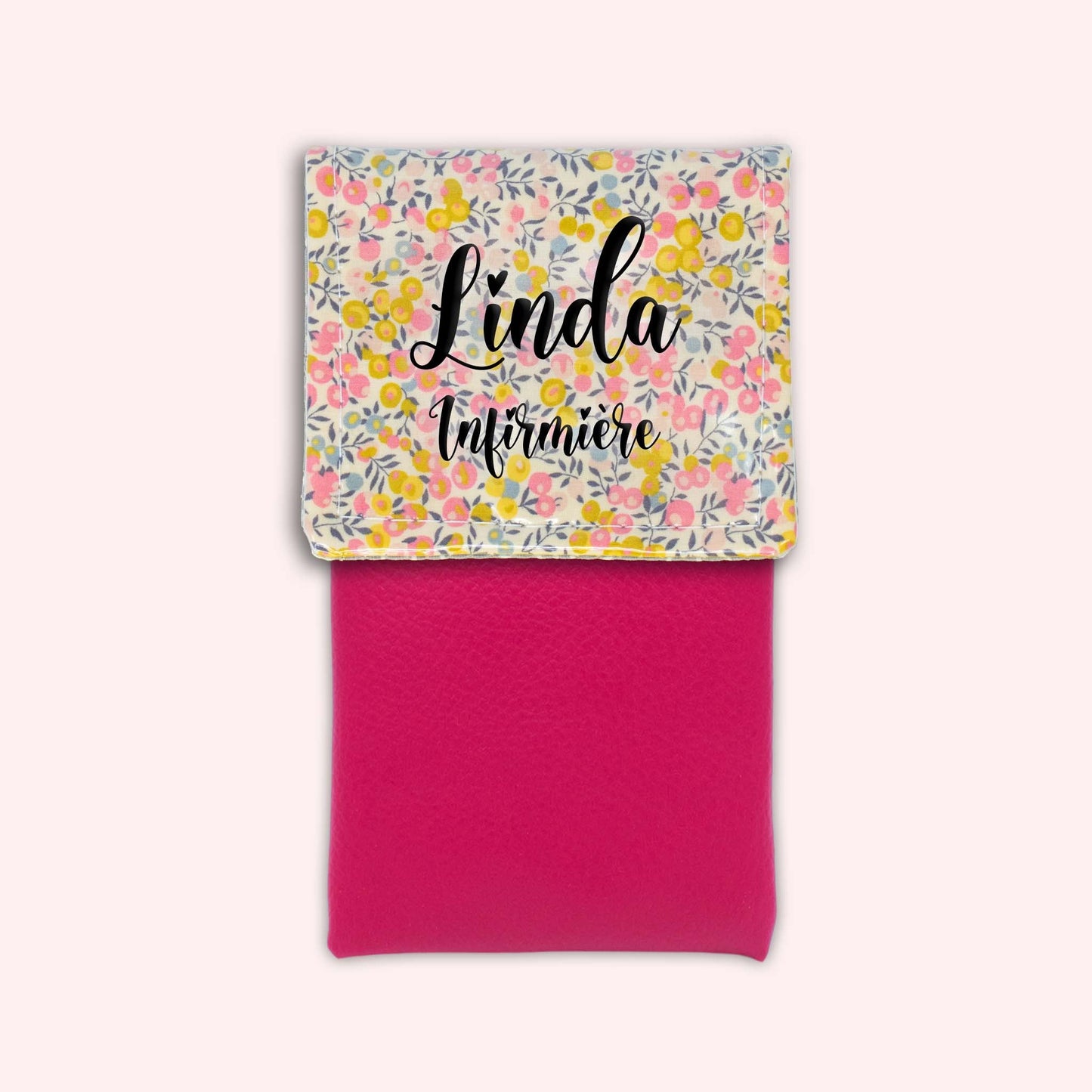 Pochette aimantée Liberty Wiltshire Jaune Rose