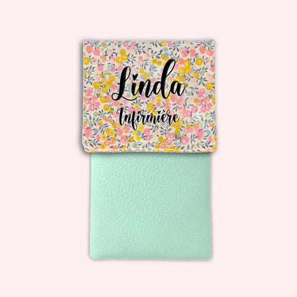 Pochette aimantée Liberty Wiltshire Jaune Rose