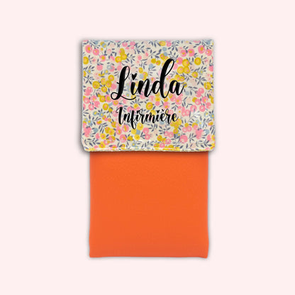 Pochette aimantée Liberty Wiltshire Jaune Rose