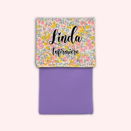 Pochette aimantée Liberty Wiltshire Jaune Rose